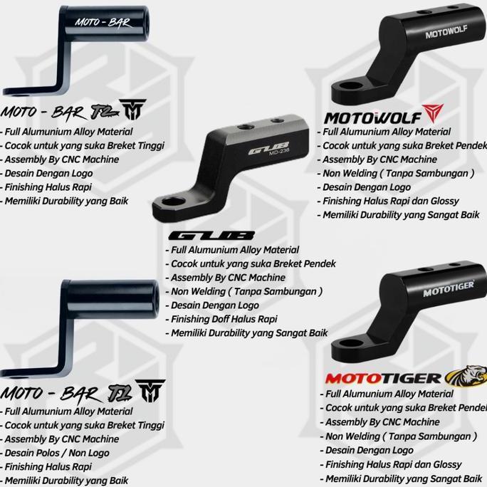 GUB P40 Phone Holder HP Motor Gps Full Besi Alumunium Alloy Dudukan Ponsel Tatakan Handphone Stang S