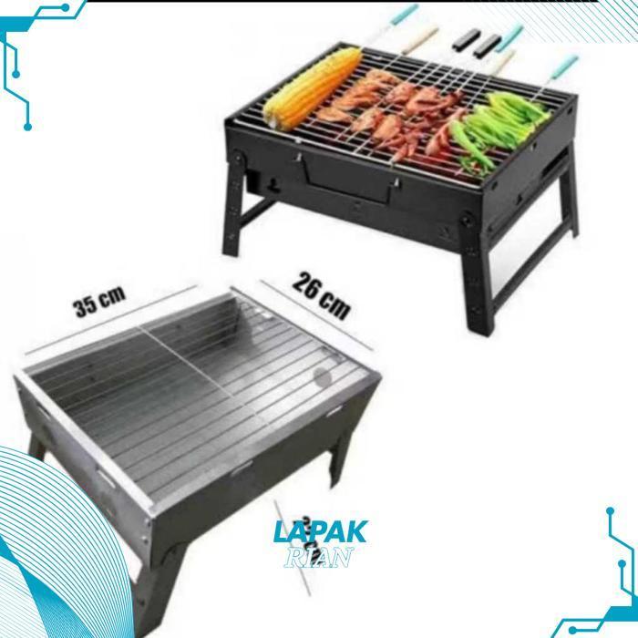 gs-56 Portable Barbeque Grill / Panggangan Portabel / Alat Panggang Lipat BBQ / Alat bakar sosis Ser