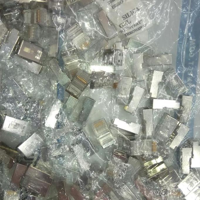 DTC RJ45 Connector Cat6 Shielded @100pcs pin rj45 cat 6