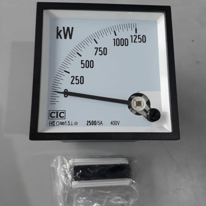 TERBARU - Kilowatt Meter Analog EAP 96 via CTICX-12500/5ACIC Kilo watt Meter KW CIC