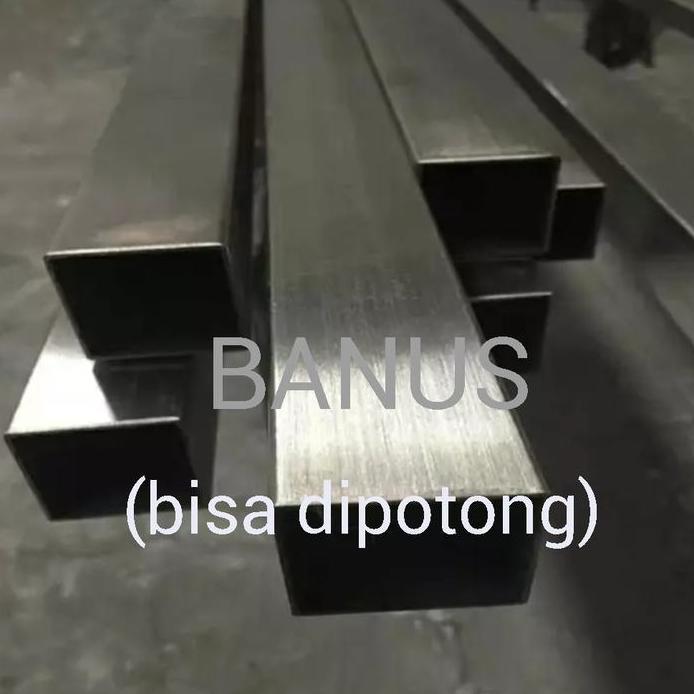 Pipa hollow stainless 304 30 x 60 x 1,2 mm panjang 6 meter / 3 x 6 cm