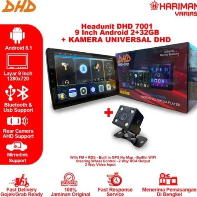 NEW PAKET BUNDLING KAMERA UNIVERSAL + TV ANDROID DHD 7001 9 INCH