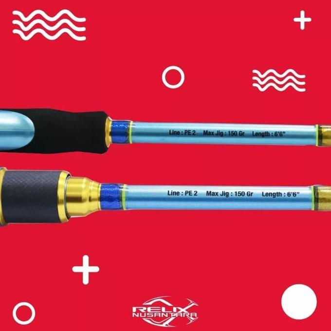 Joran Jabrik PE 2 Spinning Relix Nusantara light jigging- ALAT PANCING