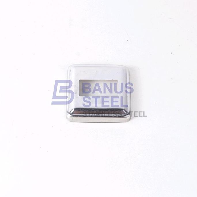 Ring hollow kotak hollo 2 cm x 4 cm / 20 x 40 stainless penutup pipa
