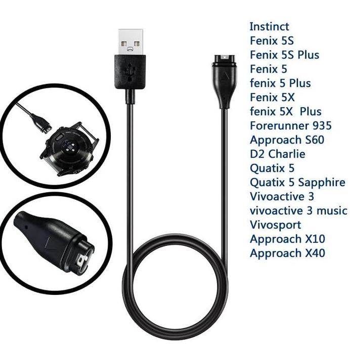 USB Charger Jam Tangan Garmin Quatix 5 / Garmin Quatix 5 Sapphire murah