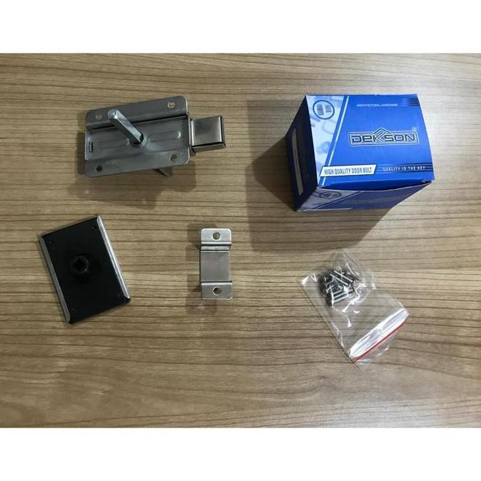 KUNCI LAVATORI DEKKSON KLV 021LI SSS Handle Kunci Slot Geser WC Dekson