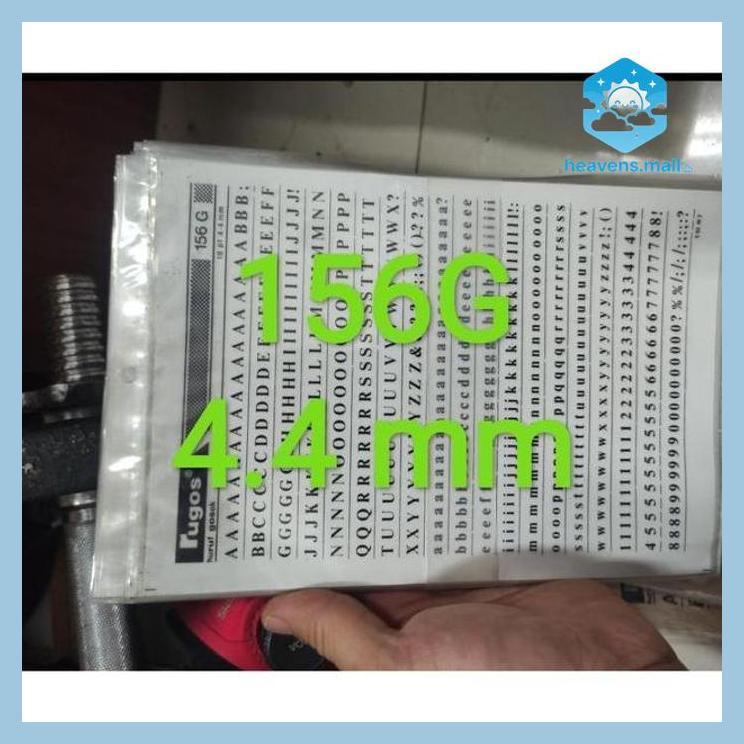 RUGOS HURUF ANGKA 4.3 SD 5.5 MM MEI 2023 SATUAN ( ALAT TULIS SEKOLAH KANTOR KAMPUS KULIAH )