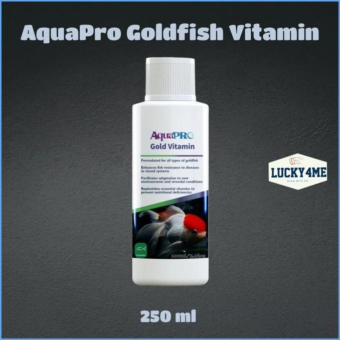 NEW AQUAPRO Goldfish gold Vitamin ikan koki 250ml