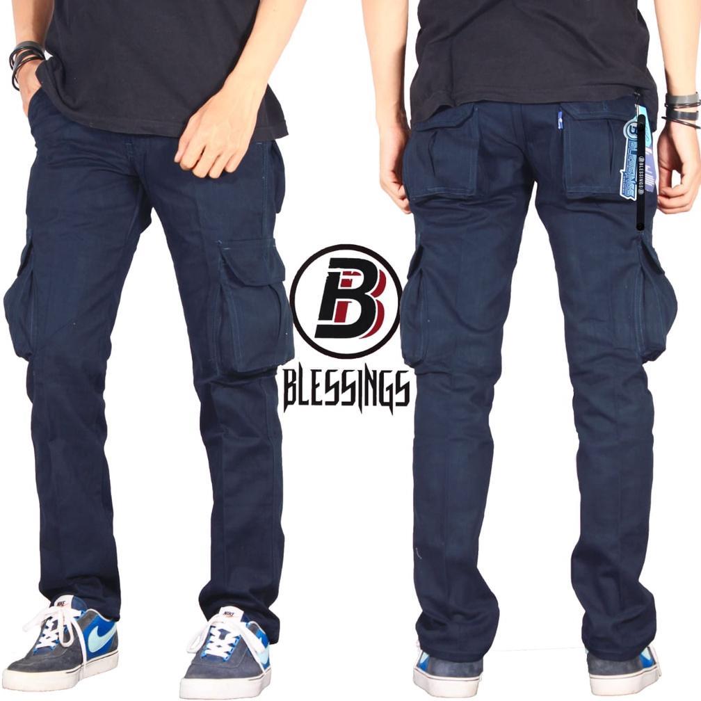 SL CELANA PRIA CARGO PANJANG CELANA PDL CELANA GUNUNG CELANA SECURITY CARGO PRIA PREMIUM CARGO NAVY