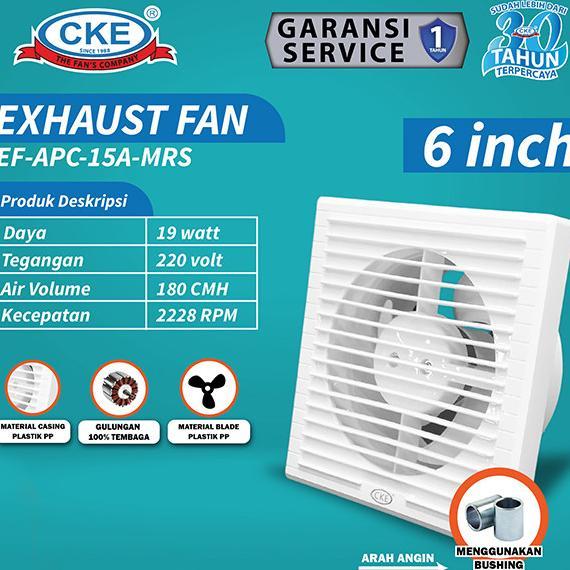 Exhaust Fan Mini Penghisap Udara 6 Inch Kipas Hexos Dinding Tembok