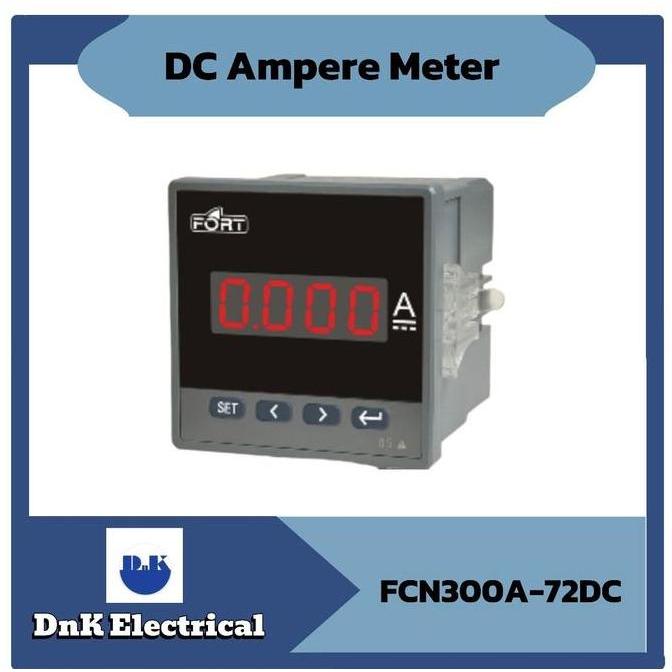 Dc Ampere Meter Fort Fcn300A-72Dc Size 72X72