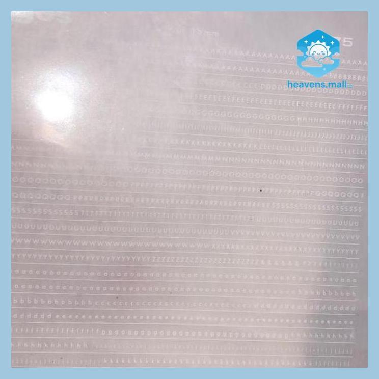 RUGOS HURUF PUTIH 1.5 MM KODE 75 SATUAN ( ALAT TULIS SEKOLAH KANTOR KAMPUS KULIAH )