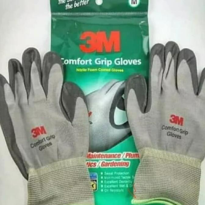 Sarung Tangan 3M Comfort Grip Gloves Size M Original 3M