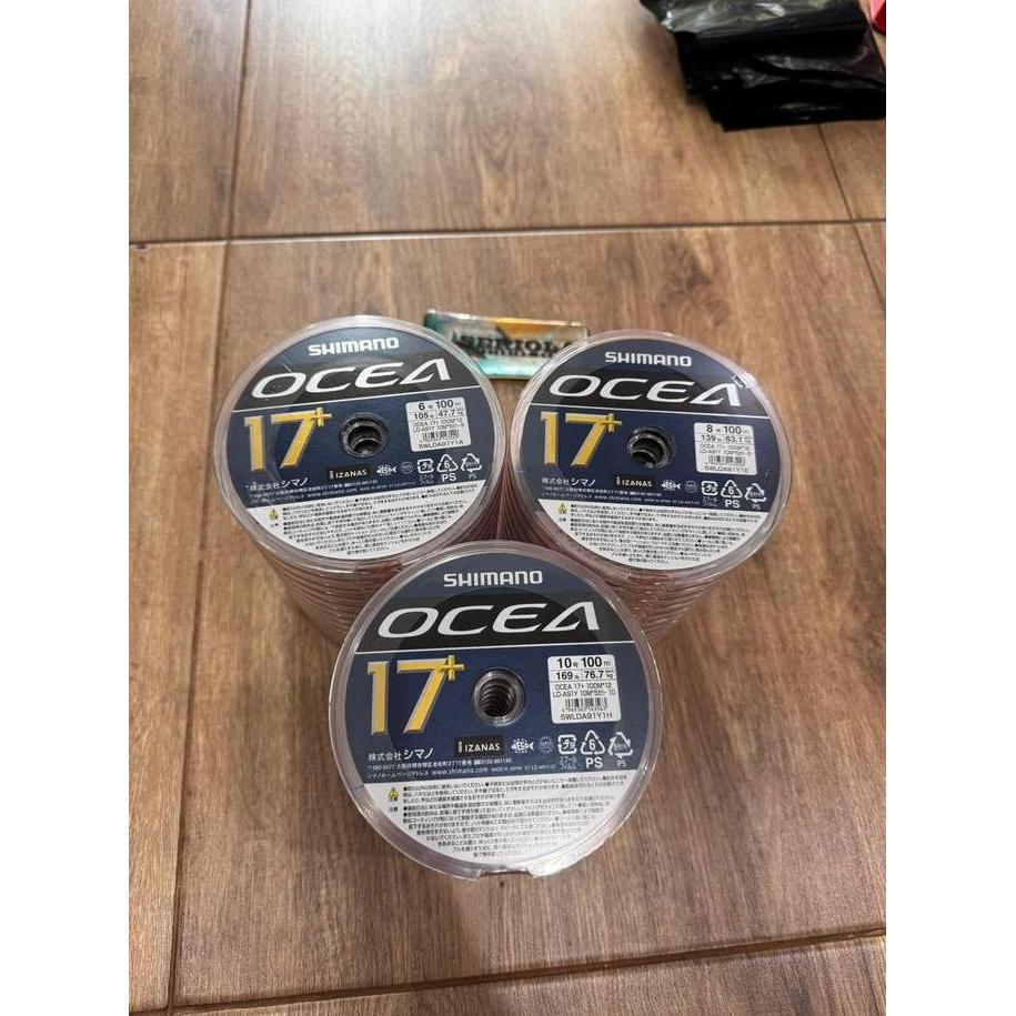 SHIMANO OCEA 17+ PE BRAIDED 100M MULTI COLOR
