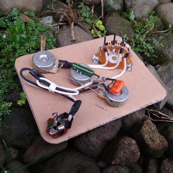 Wiring Gitar Stratocaster Blender 5 Way Prewired Kit Fender Squier