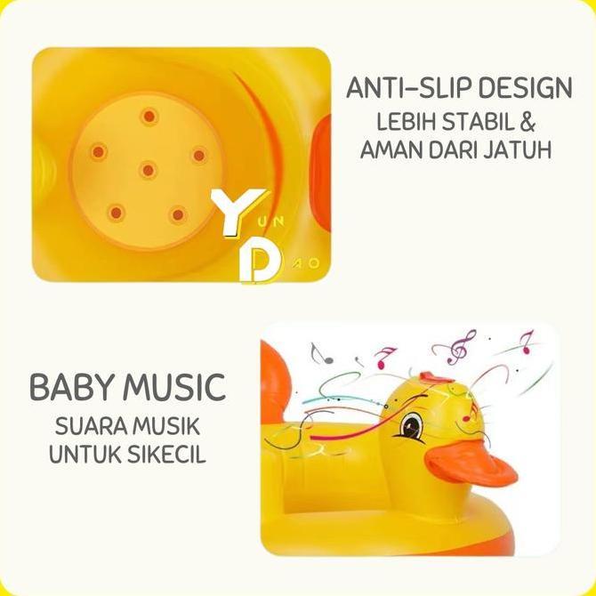 Sofa Kursi Makan Bayi belajar duduk Model Tiup balon Baby Chair Model Tiup Bebek Dengan Music Musik 