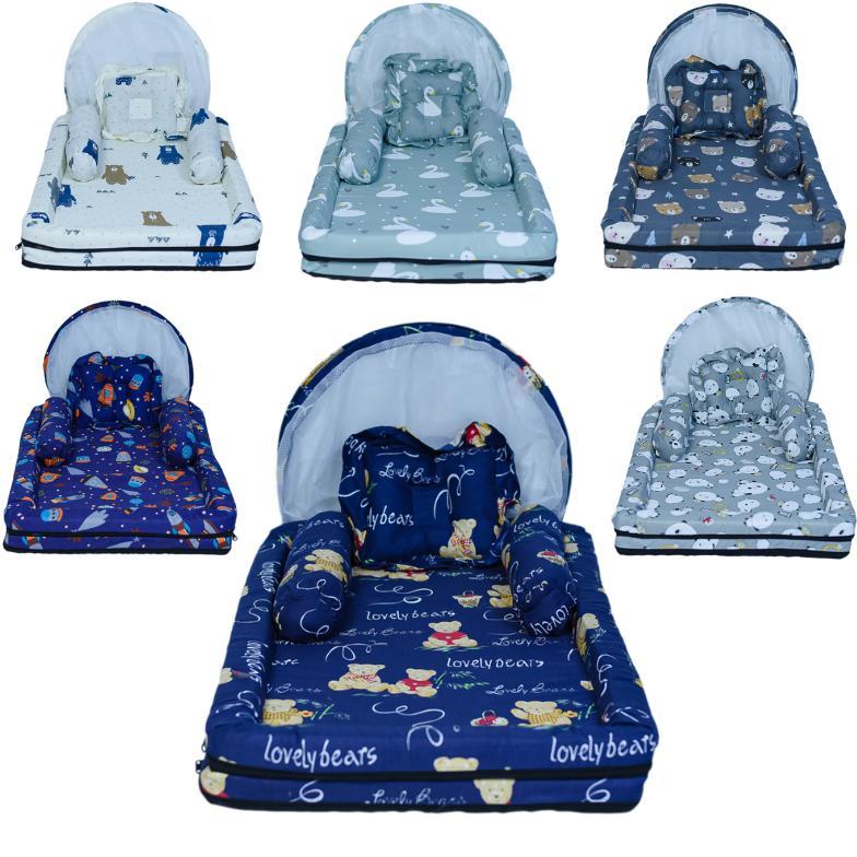 BSALE kasur bayi set kelambu perlengkapan bayi tempat tidur bayi peralatan bayi baru lahir