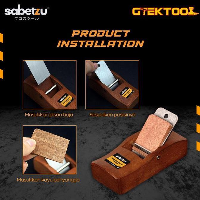 Qohahruns - Sabetzu Mini Planer Ketam Serut Kayu Manual Mini