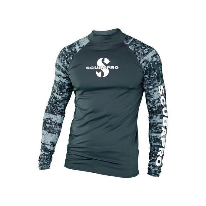 Miliki Wetsuit Rashguard Graphite Upf 50 Scubapro Grey