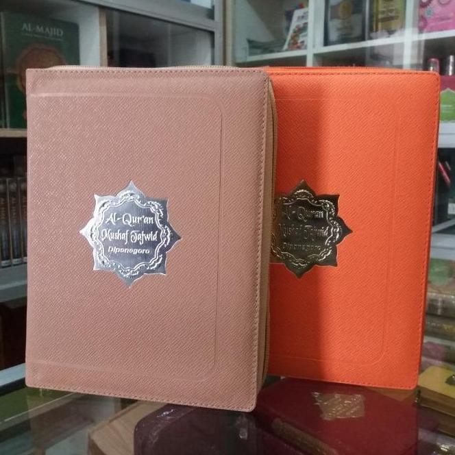 AlQuran Tajwid Diponegoro ukuran A5, Al-Quran Mushaf Jacket resleting Quran