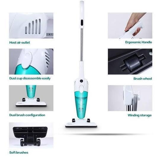 Deerma DX118C 2in1 Wired Vacuum Cleaner - Penyedot Penghisap Debu Genggam Rumah Tangga Ruang Tamu Ka