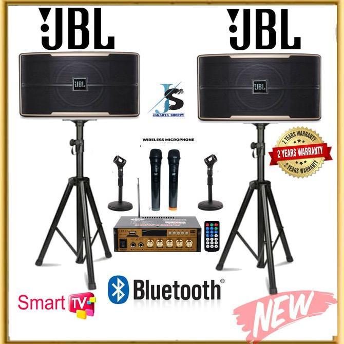FAKINAJAYUUU - PAKET KARAOKE JBL 6.5 INCH SPEAKER MOBIL + 2 MIC WIRELESS