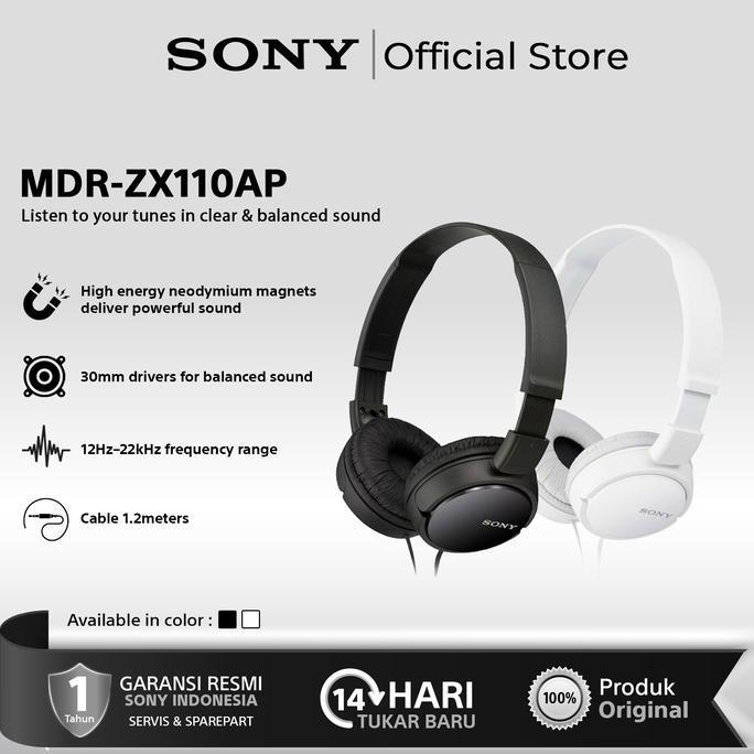 FAKINAJAYUUU - SONY MDR-ZX11AP HEADSET EXTRA BASS ORIGINAL