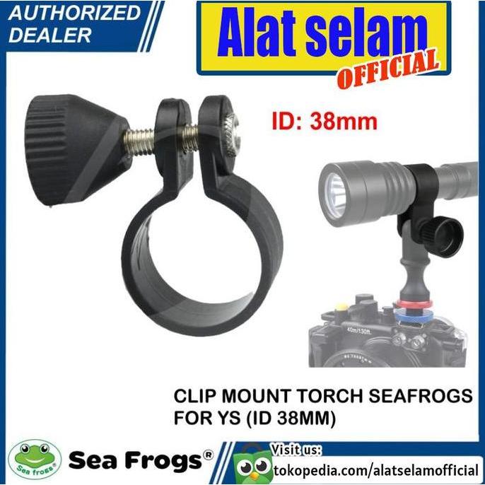 DH-10 Clip Mount Holder Torch Light Diving Seafrogs YS Adapter 38mm