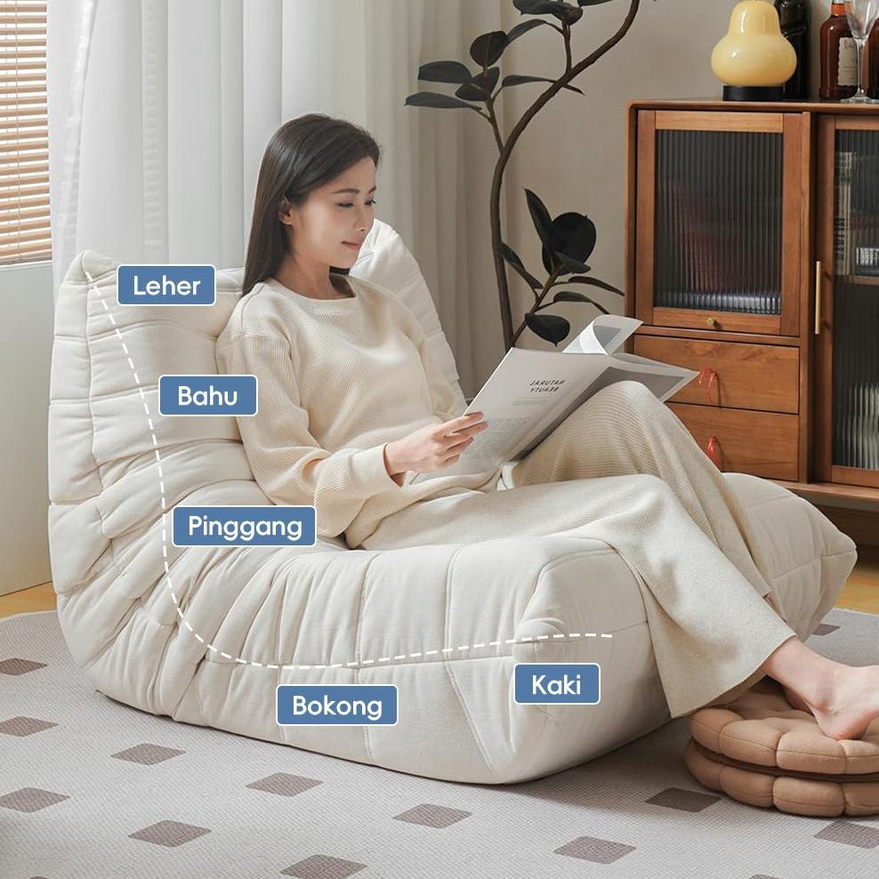 SEETIME Sofa Malas/Sofa Sederhana/Sofa Tidur/Sofa Kain Beludru/Sofa Premium Modern/Sofa Spons