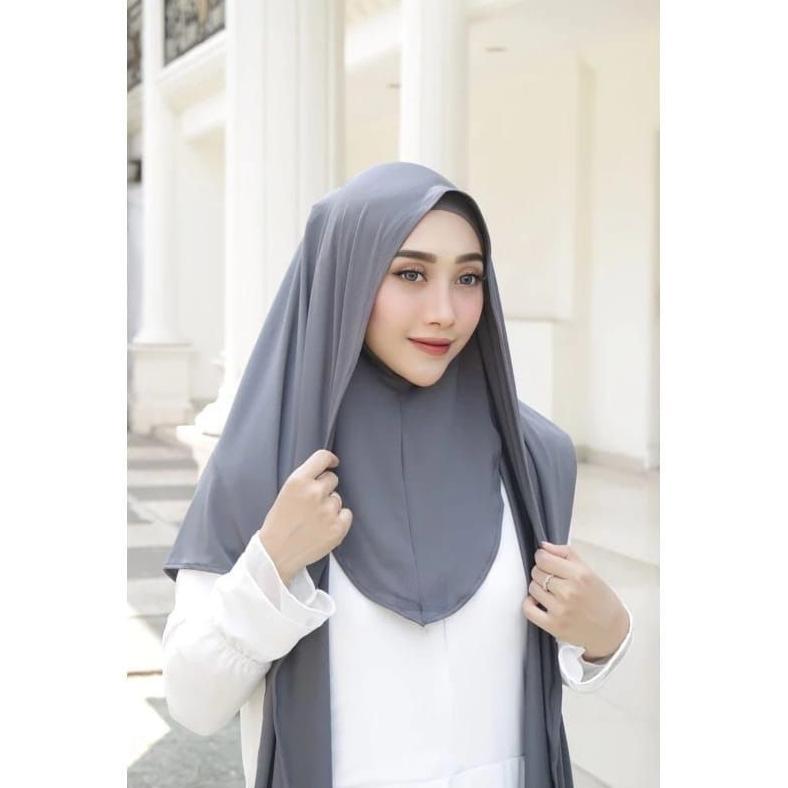 PASMINA INNER OVAL TUTUP LEHER/ PASMINA OVAL INSTAN TUTUP LEHER HIJAB JILBAB KHIMAR KERUDUNG BERGO T