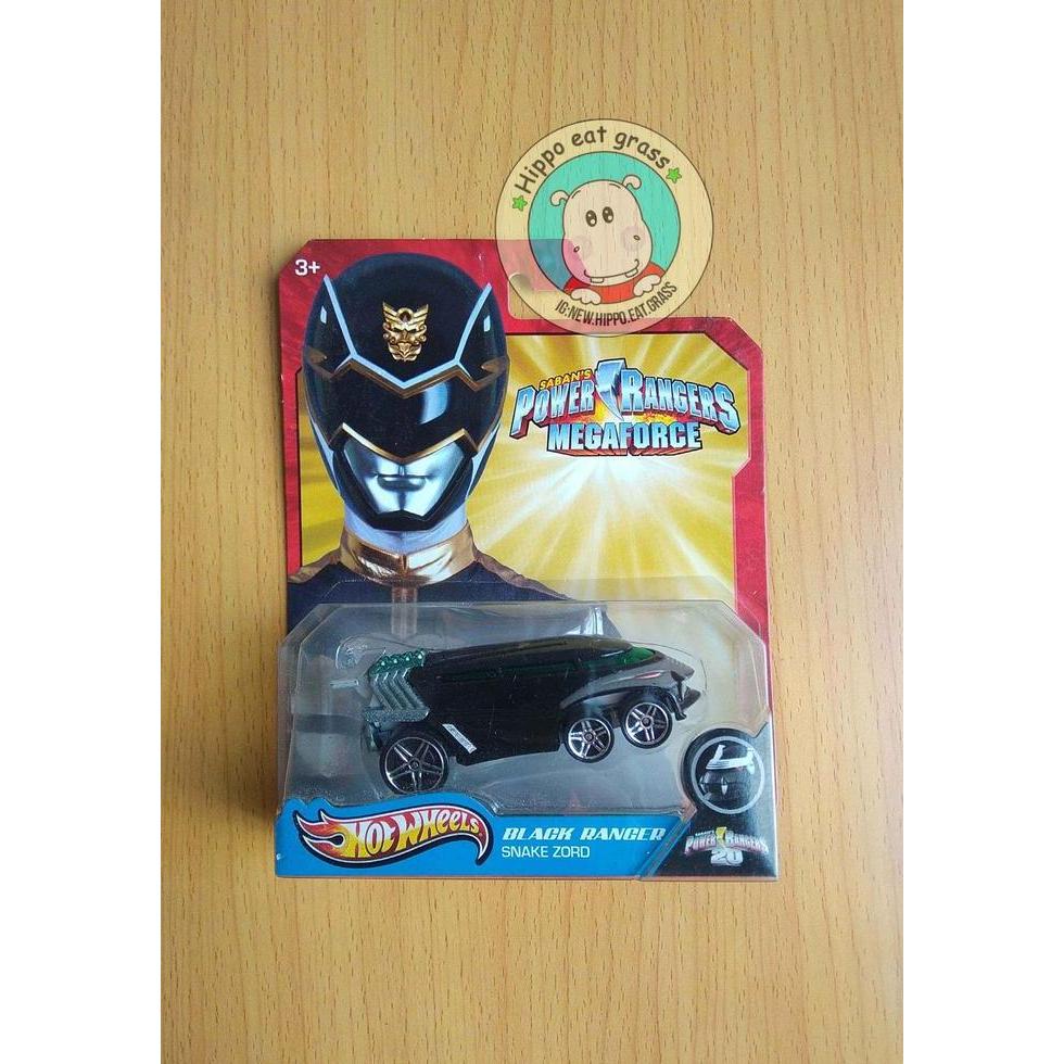 Hot Wheels Hotwheels Power Rangers Megaforce Black Ranger Snake Zord