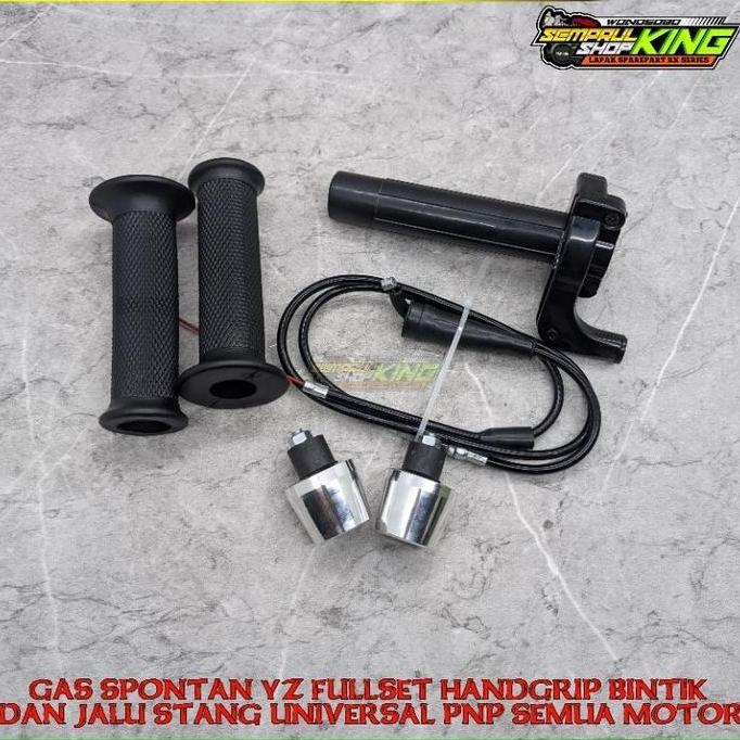 Gas Spontan YZ Carbon Fullset Handgrip Rxking Fizr Scorpio Vixion plus jalu stang Universal Pnp semu