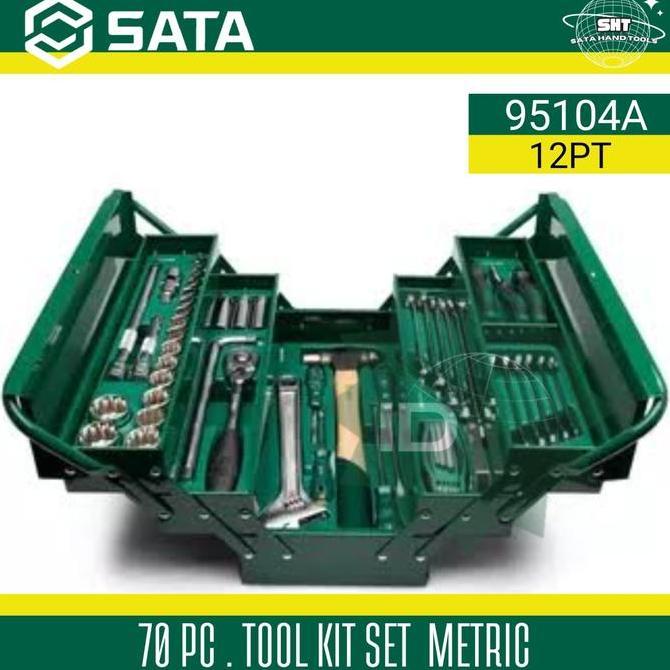 Promo SATA 95104A-70 12PT CANTILEVER MECHANIC TOOL BOX SET TOOL KIT SET Diskon