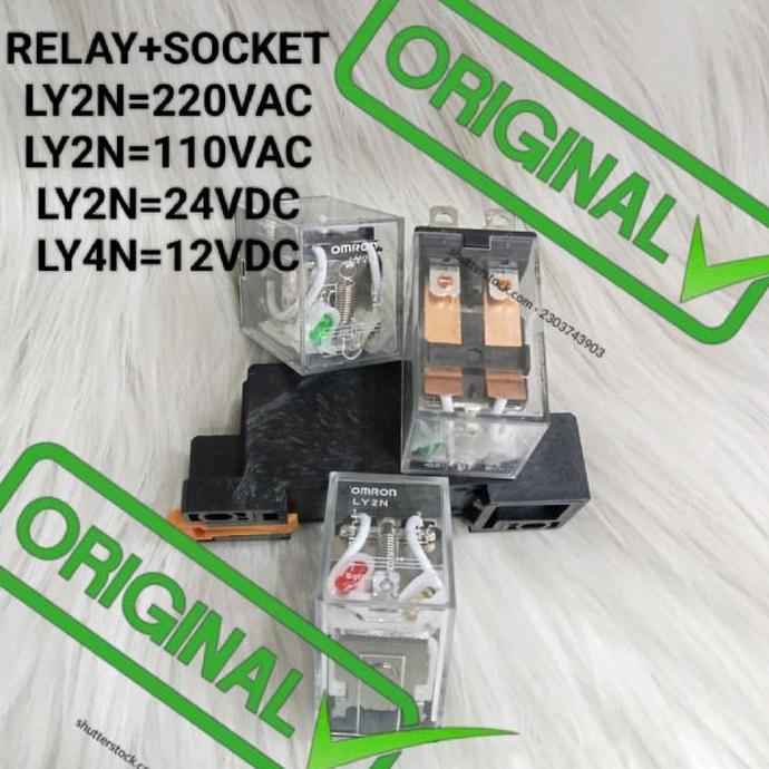 relay Omron original ly2/ly2n 24vdc 8kaki 10a set socket/relay ly2n relay 24vdc relay 8kaki relay 10