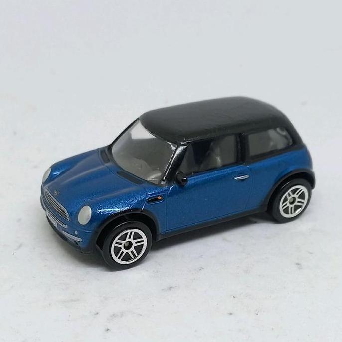 realtoy bmw new mini cooper biru action city loose diecast (s)