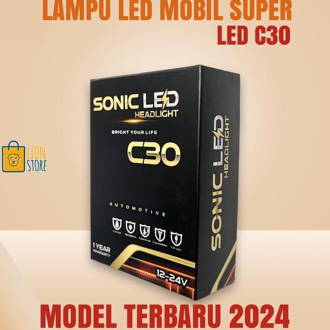 SONIC LED C30 LAMPU LED MOBIL HEADLAMP UTAMA SUPER TERANG RESTOCK