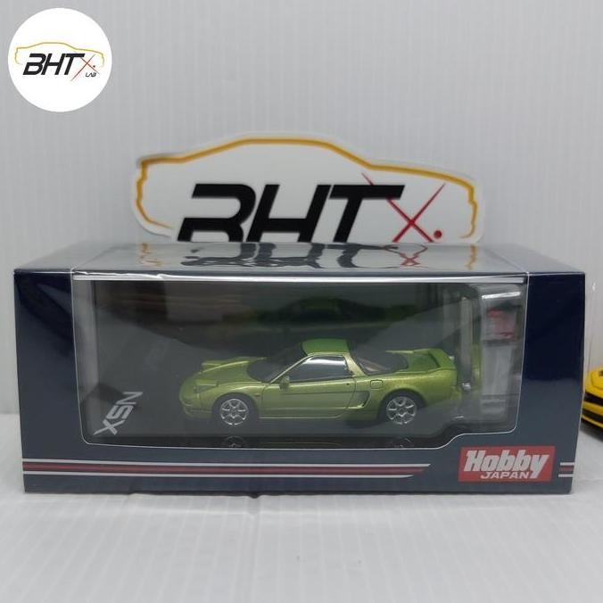 Hobby Japan Honda NSX Coupe With Engine Display Model Lime Green Metallic