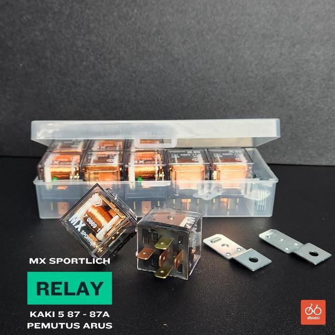 Relay 12V Riley 5 KAKI 5 K 5PIN 40A 87A Pemutus Arus MX SPORTLICH ORIGINAL Motor Mobil MURAH