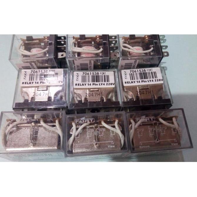 Relay 14 Pin LY4 220 V Fort - 7061538 BARU