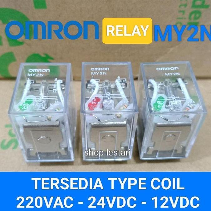 Relay omron my2 my2n my2n-j 12vdc 8kaki 5a original omron MURAH