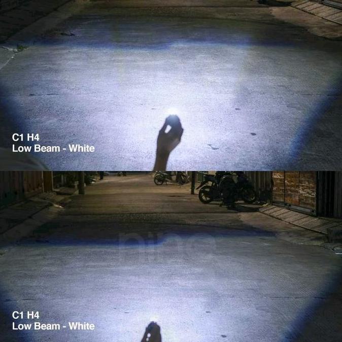 Luximos Lampu LED Mini Proyektor Foglamp Headlamp H4 H11 C1 50Watt 12000 Lumens Extreme Bright Sepas