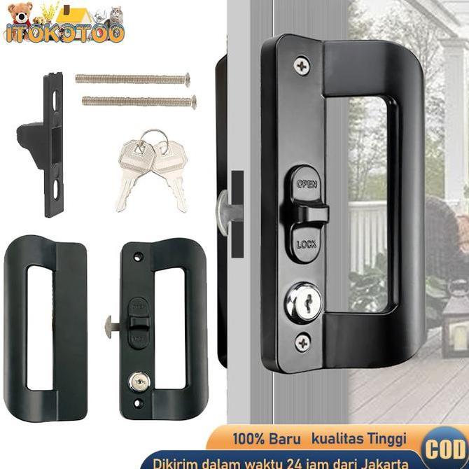 Jimali.Fabilo - Handle Pintu Sliding Aluminium Tarikan Geser Minimalis