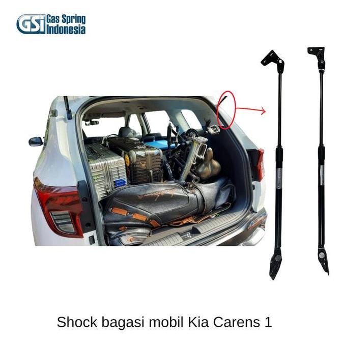 Shock bagasi belakang Kia Carens 1 per set ASLI
