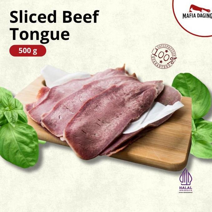 Dindaseller6 - Lidah Sapi Slice 5g Beef Tongue Gyutan Iris Tipis Mafia Daging