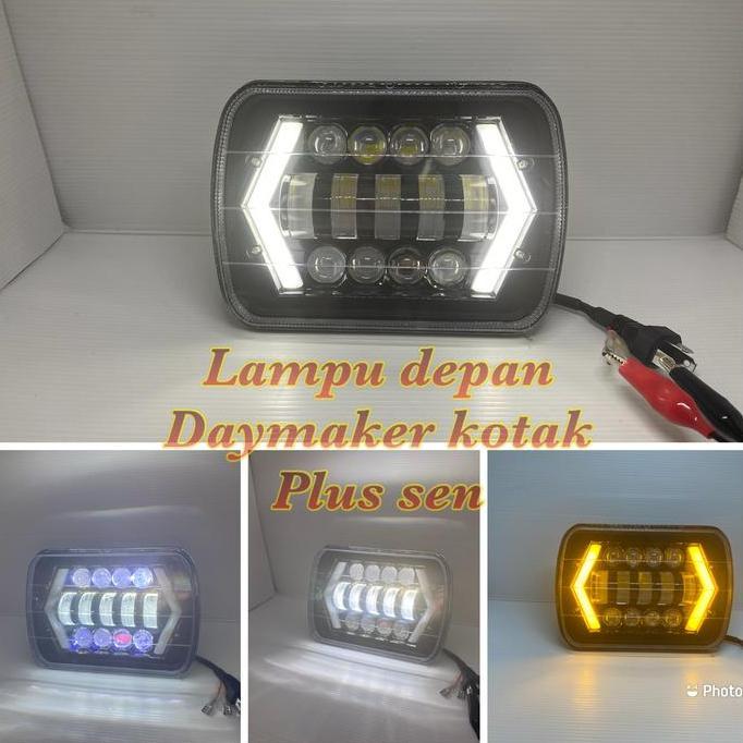 Lampu depan day Kotak 7 Inch kotak motor dan mobil DISKON