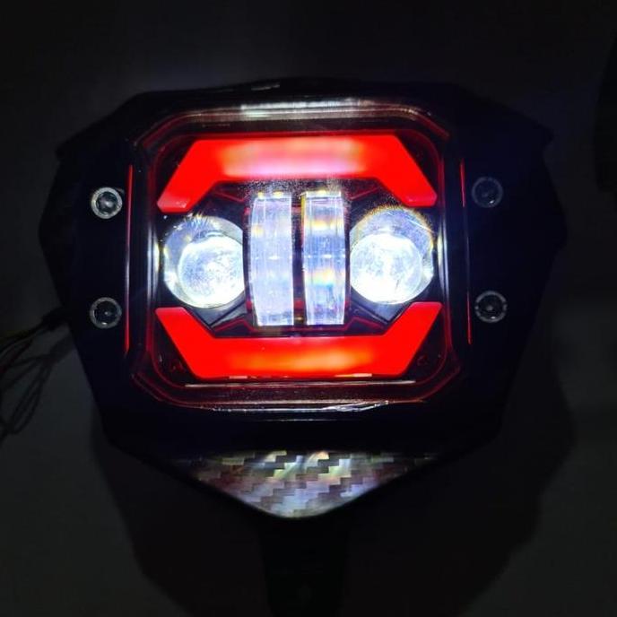 Headlamp KLX CRF WR daymaker / batok lampu set cover pnp lampu daymaker HIGH QUALITY