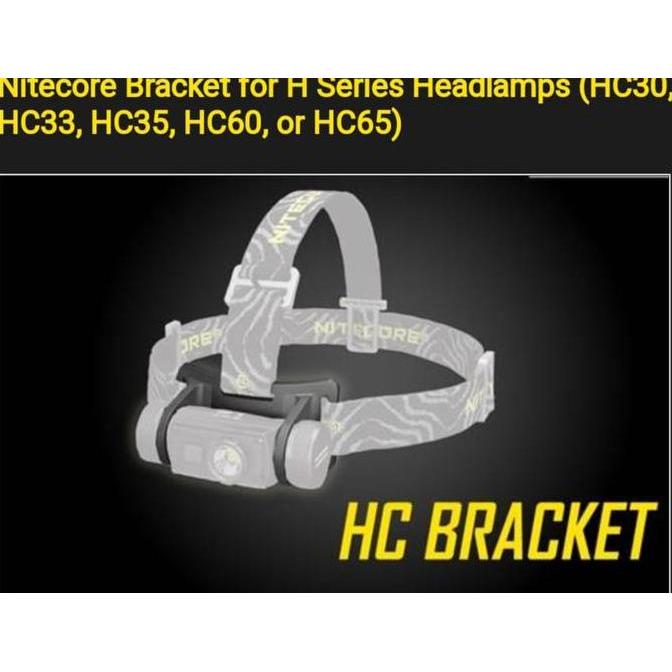 Nitecore Bracket + Headband For Hc Series Hc33 , Hc35, Hc60 Dan Hc65
