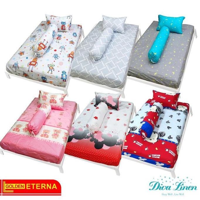 Sprei Katun Golden Eterna Tinggi 30cm Ukuran 120x200