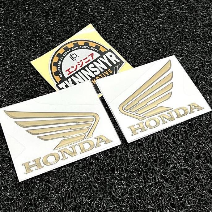 Emblem Wings Sayap Honda Sepasang Gold