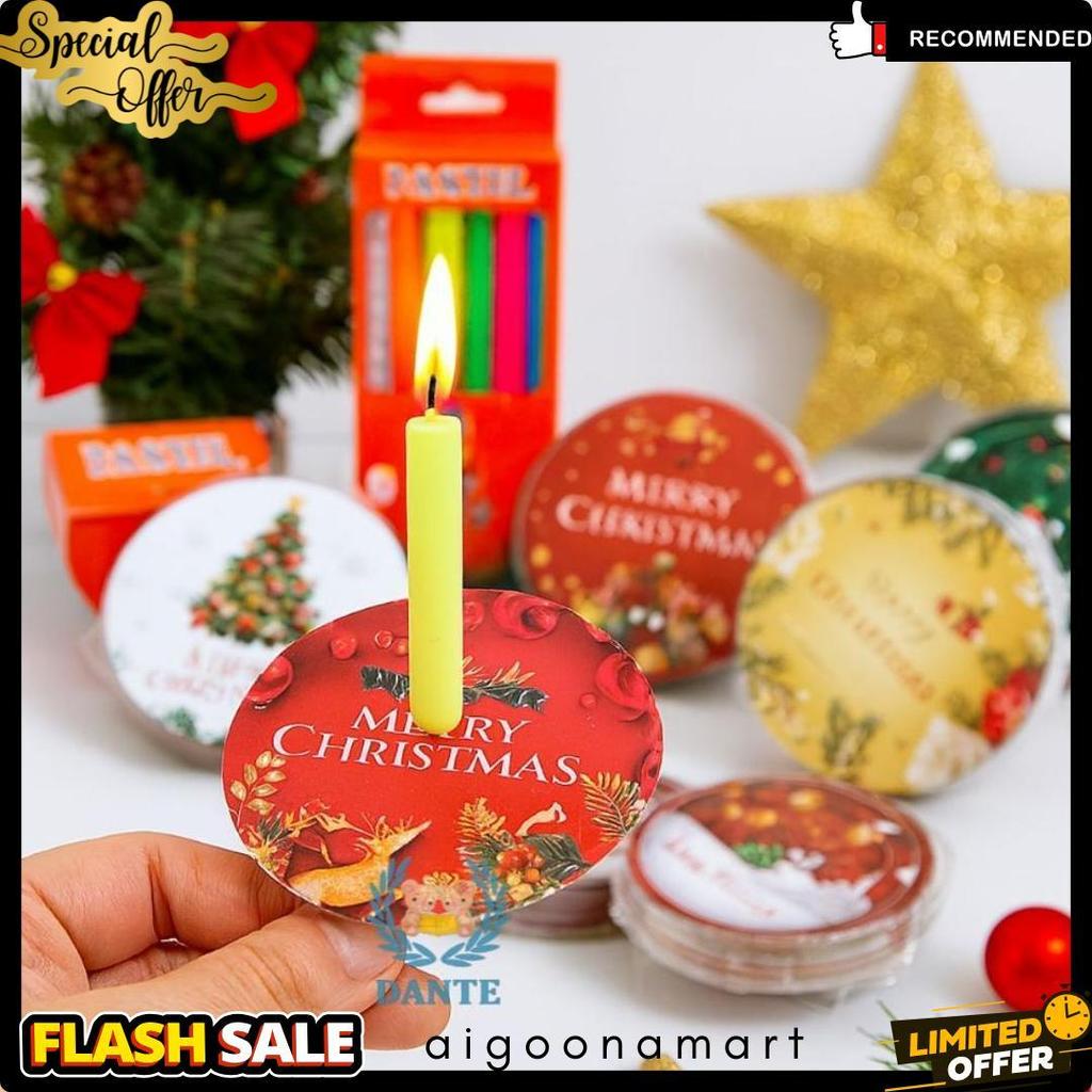 Cod Lilin Kecil Natal - Tatakan Lilin Tema Natal